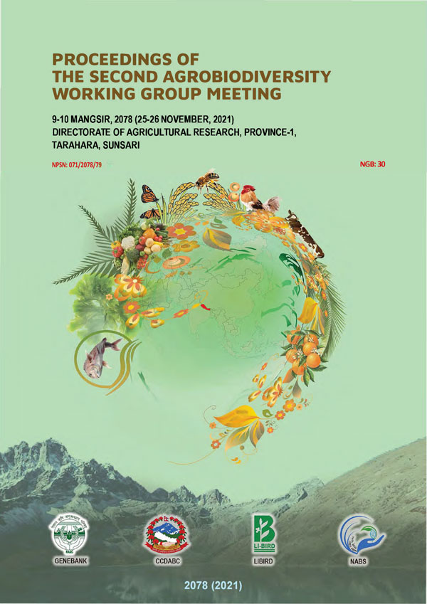 Proceedings of the Second Agrobiodiversity Working Group Meeting