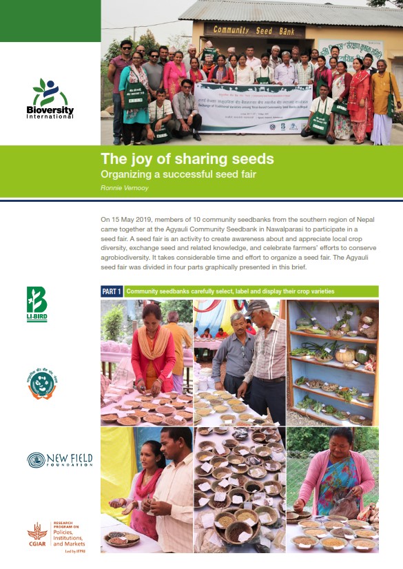 The joy of sharing seeds