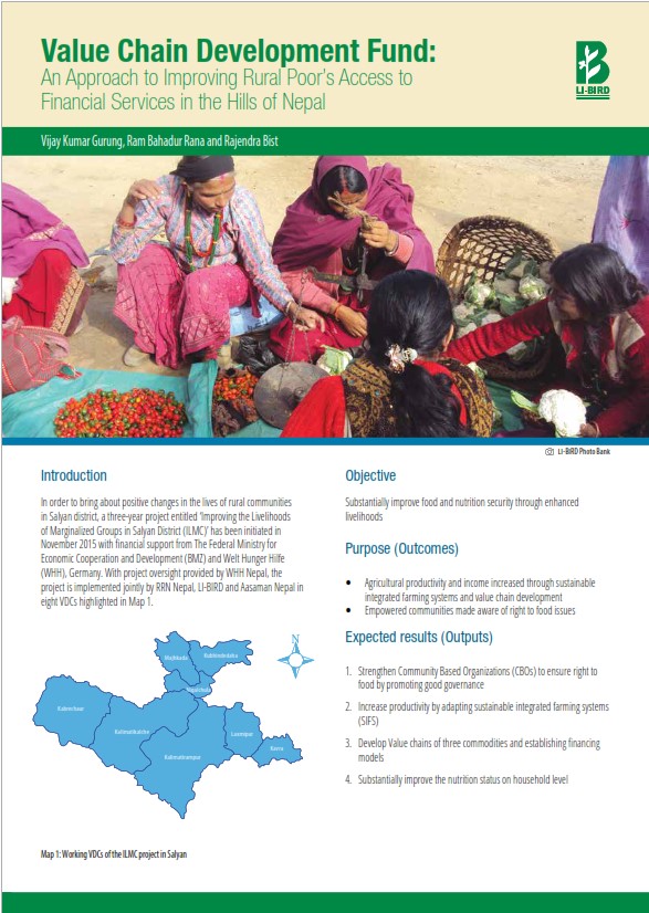 Value Chain Development Fund: An Approach to Improving Rural Poor’s Access to Financial Services in the Hills of Nepal