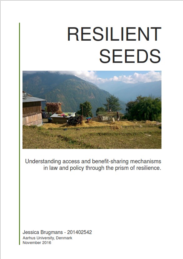 Resilient Seeds: Understanding Access and Benefit-sharing Mechanisms in Law and Policy through the prism of Resilience