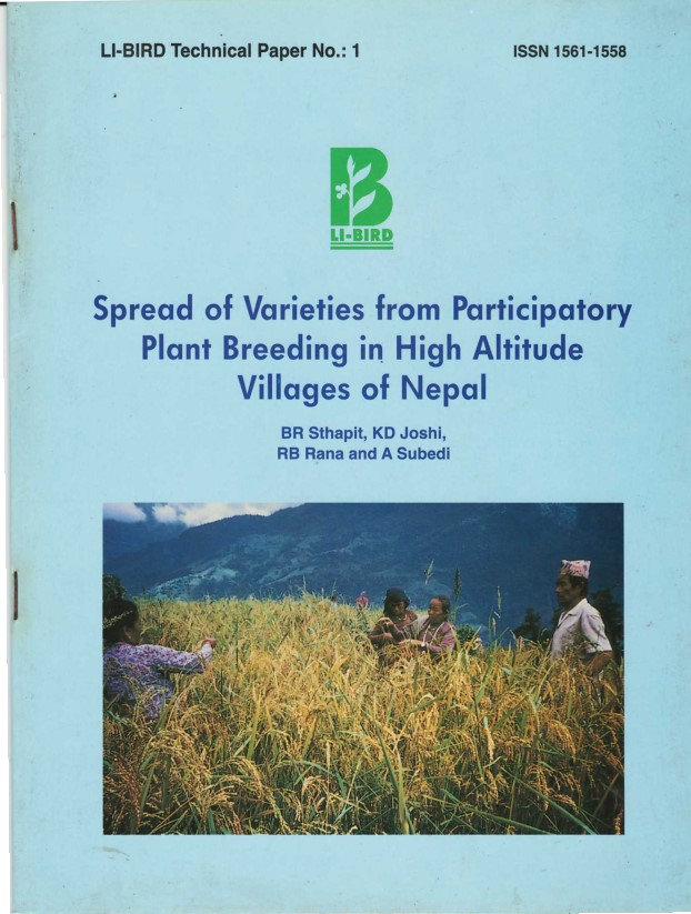 Spread of varieties from participatory plant breeding in high altitude villages of Nepal