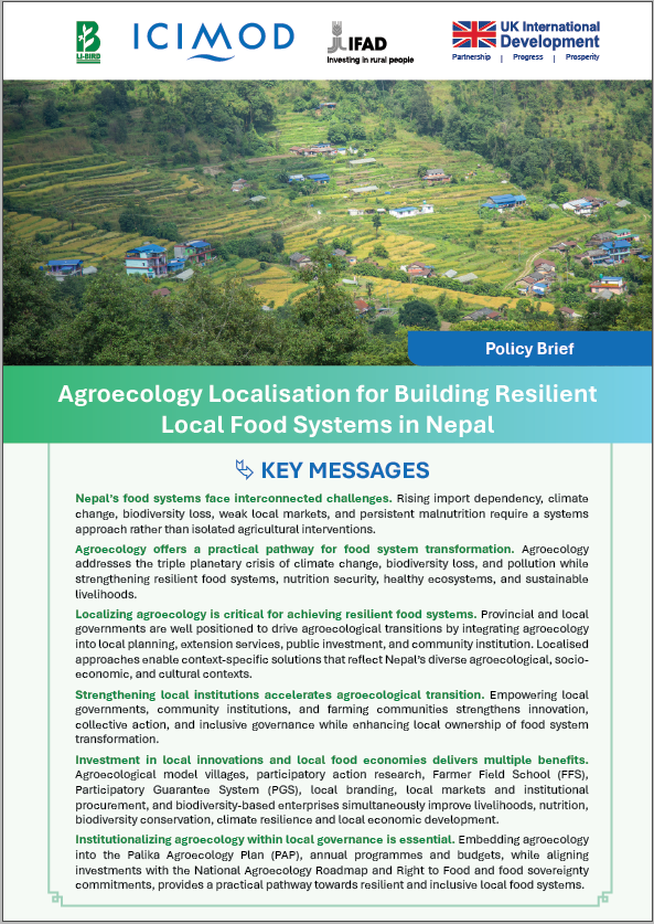 Agroecology Localisation for Building Resilient Local Food Systems in Nepal – Policy Brief
